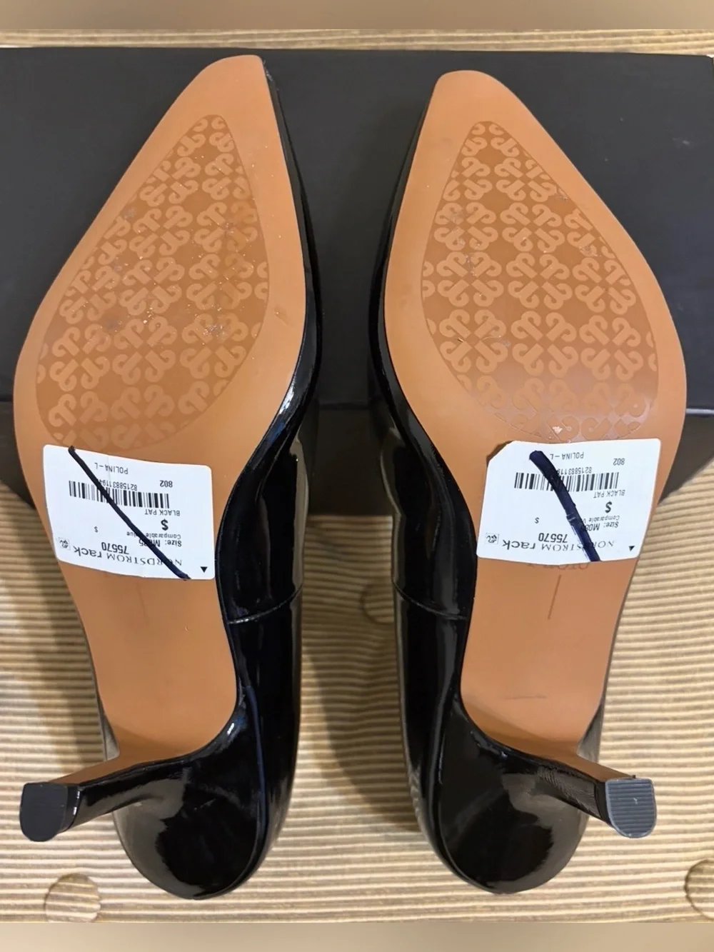 NWT Linea Paolo Polina Women's Black Patent Leather Pumps - Size 8.5